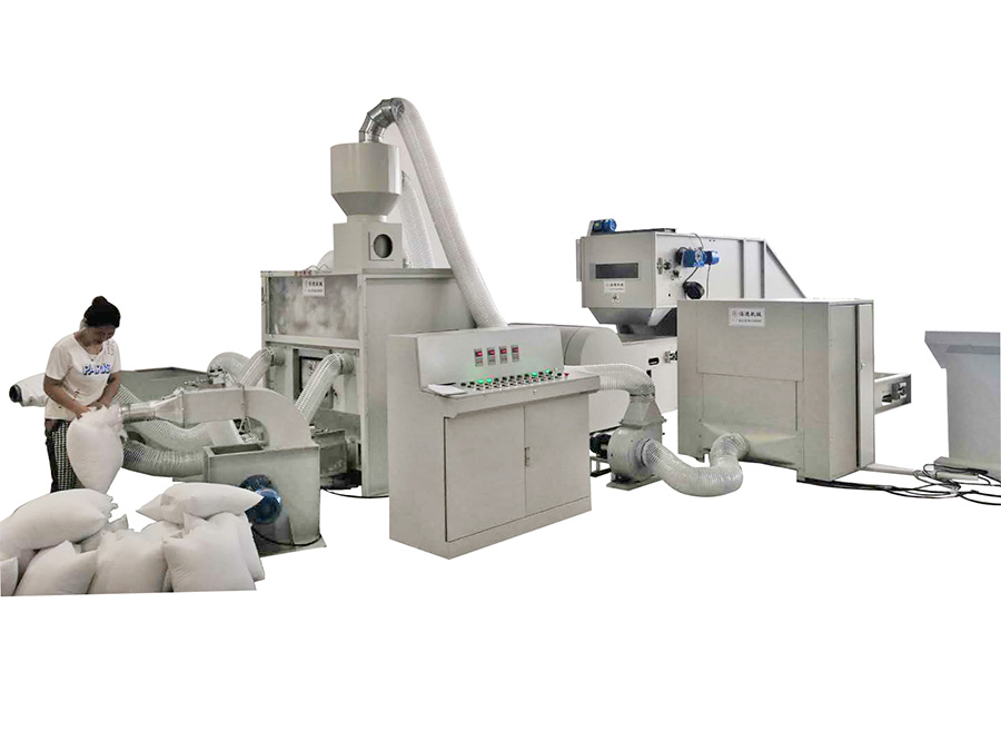 HJZXJ-碎海綿化纖充（chōng）棉流水線